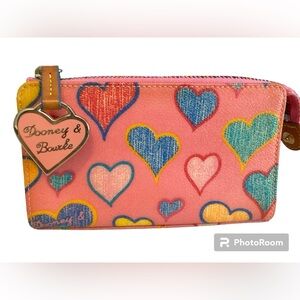 Dooney & Bourke mini pink cosmetic bag